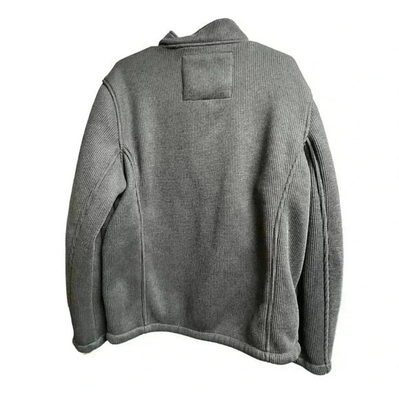 Gerry Men's Heavy Knit Full Zip Fleece Lined Jacket Charcoal Size - Picture 8 of 13